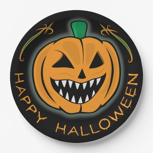 エビルカボチャ ペーパープレート (正面)