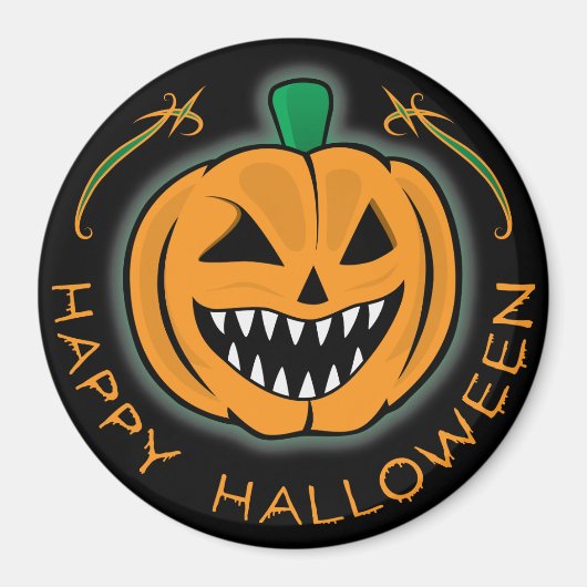 エビルカボチャ マグネット (正面)