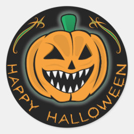 エビルカボチャ ラウンドシール