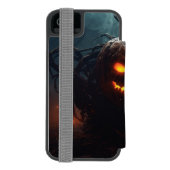 エビルカボチャ INCIPIO iPhoneウォレットケース (フォリオ裏面)