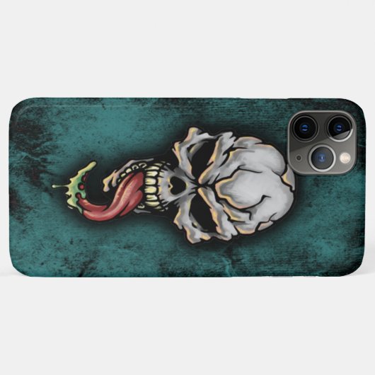 エビルゾンビスカルファンタジータトゥーアートデザイン Case-Mate iPhoneケース (裏面(横))