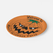 エビルパンプキンクリーミーハローウィンパーティ ペーパープレート (アングル)