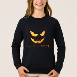 エビルパンプキン顔ハロウィンシャツ Tシャツ