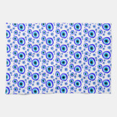 エビル・アイ・タリスマン・アラビア・アミュレット/トルコ語（ギリシャ）  キッチンタオル (横)