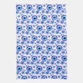 エビル・アイ・タリスマン・アラビア・アミュレット/トルコ語（ギリシャ）  キッチンタオル (縦)