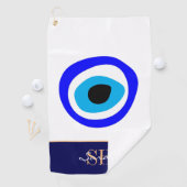 エビル・アイ・タリスマン・アラビア・アミュレット/トルコ語（ギリシャ）  ゴルフタオル (インサイチュ)