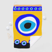 エビル・アイ・タリスマン・アラビア・アミュレット/トルコ語（ギリシャ） ゴルフタオル (インサイチュ)