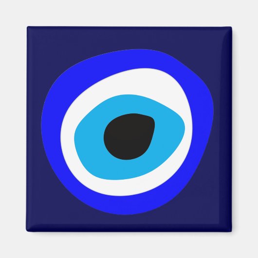 エビル・アイ・タリスマン・アラビア・アミュレット/トルコ語(ギリシャ) マグネット (正面)