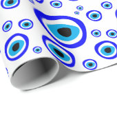 エビル・アイ・タリスマン・アラビア・アミュレット/トルコ語（ギリシャ）  ラッピングペーパー (ロールコーナー)