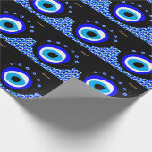 エビル・アイ・タリスマン・アラビア・アミュレット/トルコ語（ギリシャ） ラッピングペーパー (角)