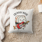 エビ体ロックおもしろいロッカーすしプリン クッション (ブランケット)