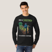 エビ動物保護可愛い孔雀マンティスシャー Tシャツ (正面フル)