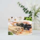 エビ及びムール貝 ポストカード (スタンド正面)