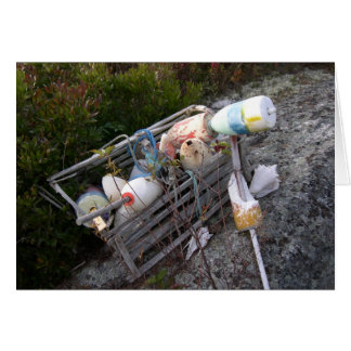 エビ取りかごおよびbobbers、メイン、米国