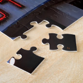 エビ取りかごのネオンサイン ジグソーパズル (側面)