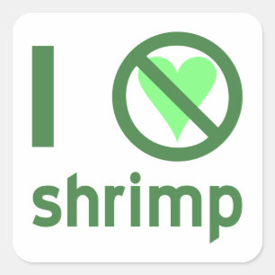 エビ嫌い 愛はない スクエアシール