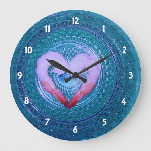 エビ時計と言う人 ラージ壁時計 (正面)