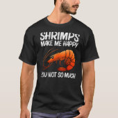 エビ最高の女男性へエビの魚介類 Tシャツ (正面)