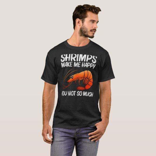 エビ最高の女男性へエビの魚介類 Tシャツ (正面フル)
