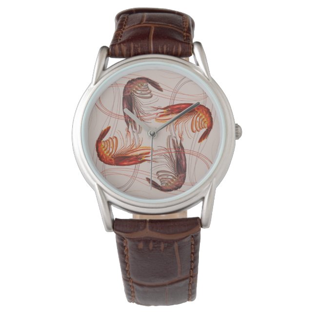 エビ群長触角 腕時計 (正面)