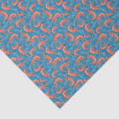 エビ航海のエビとコーラルアクアブルー 薄葉紙 (詳細)