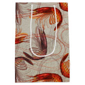 エビ長いアンテナ大パターン ミディアムペーパーバッグ (裏面)