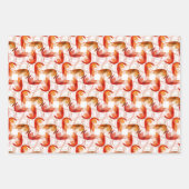 エビ長アンテナ模様包み紙シート ラッピングペーパーシート (正面)