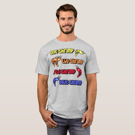 エビ1個2個 Tシャツ (正面フル)