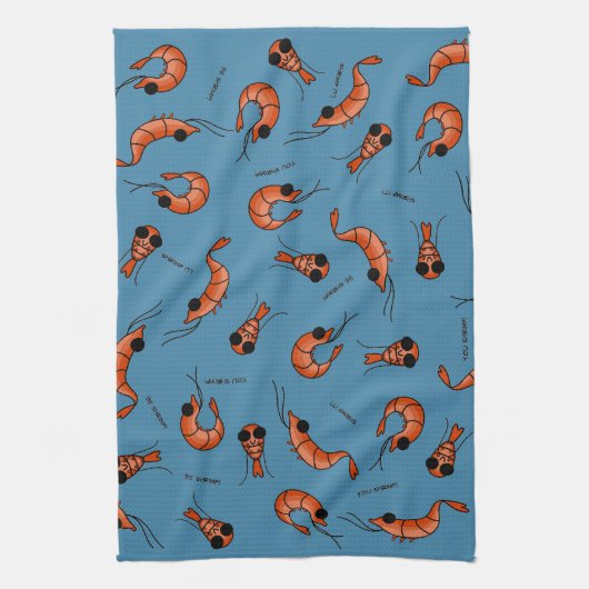 エビ キッチンタオル (縦)