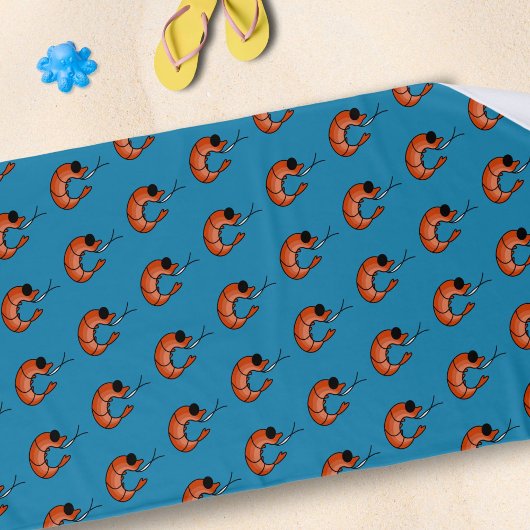 エビ ビーチタオル