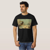 エビ, 水中の海の生物, ヴィンテージの海洋動物 Tシャツ (正面フル)