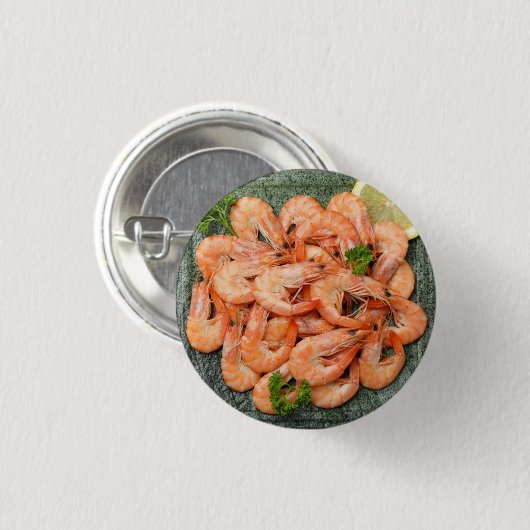 エビ 缶バッジ (正面&裏面)