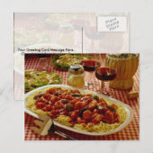 エビmarinaraディナー ポストカード (正面/裏面)