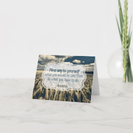 エピクテトスの「行動しよう」名言 サンキューカード