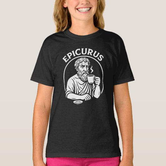 エピクロスの哲学カップTシャツ Tシャツ (正面)
