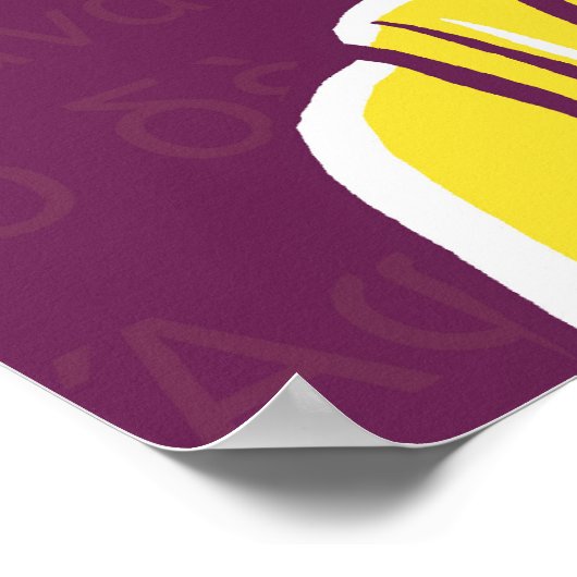 エピクロス引用文:神を恐れてはいけない ポスター (角)