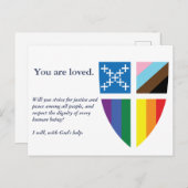 エピスコパルプライド国旗 ポストカード (正面/裏面)