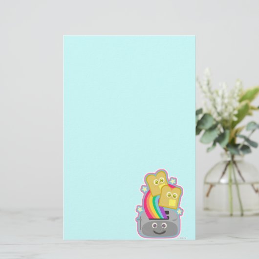 エピックおもしろいかわいいかわいいレインボートーストラブアート 便箋 (スタンド正面)