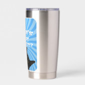 エピックなタキシード猫の写真のにおい 保温保冷タンブラー (背面)