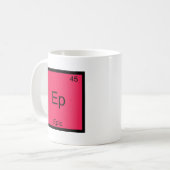 エピックな面白化学記号Tシャツ コーヒーマグカップ (正面左)