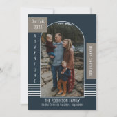 エピックアドベンチャーモダンクリスマスホリディグリーティング シーズンカード (正面)