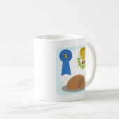 エピックウィナーチキンディナーロゴ漫画デザイン コーヒーマグカップ (正面右)