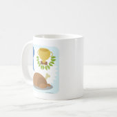 エピックウィナーチキンディナーロゴ漫画デザイン コーヒーマグカップ (正面左)