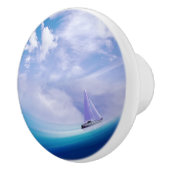 エピックウェーブを上に帆船 セラミックノブ (右)