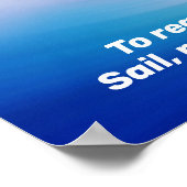 エピックウェーブを上に帆船 ポスター (角)