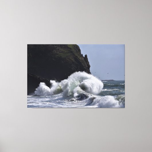 エピックウェーブズアットケープ失望WA州 キャンバスプリント (正面)