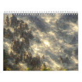 エピックエルディンリング映画の風景サイバパンク カレンダー (カバー)