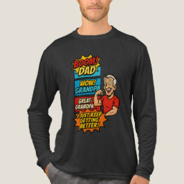 エピックカスタムパパ→グランドパ→-素晴らしグランドパ漫画ギフト トライブレンドTシャツ