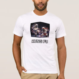 エピックカンフーシャム猫の空手グラフィック Tシャツ