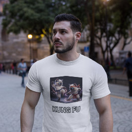 エピックカンフーシャム猫の空手グラフィック Tシャツ
